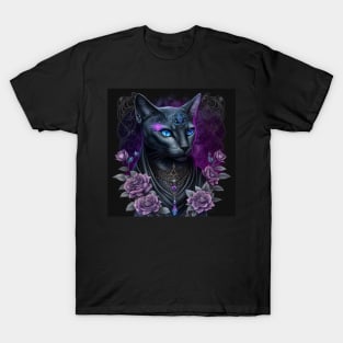 Dark Beauty Abyssinian Cat T-Shirt